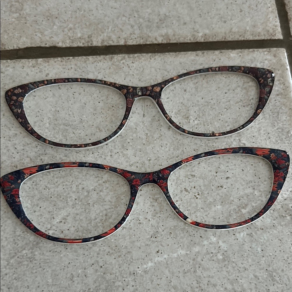 Floral Cat-Eye Glasses top frames
